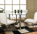 Traditional glass top dining tables