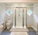 Gray subway tile bathroom pictures