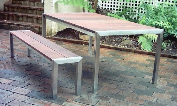 Outside bench tables