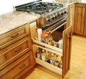 Kitchen cabinets storage racks