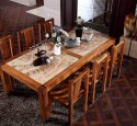 Solid hardwood dining table
