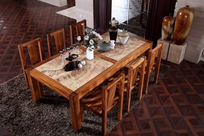 Solid Wood Dining Table Adds Elegance And Chic To The Room