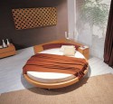 Round bed designs in wood