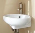 Corner bathroom sink wall mount
