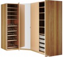 Free standing closets wood