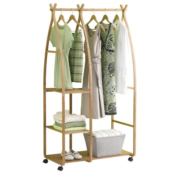 Bamboo Clothes Rack