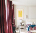 Bedroom curtain ideas with blinds