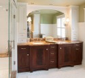 Bathroom storage cabinet cherry