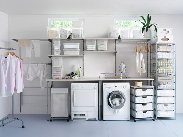 Shoe storage ideas for laundry room