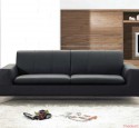 Modern Leather Sofa Black