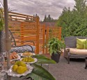 Outdoor Patio With Timber Privacy Screen