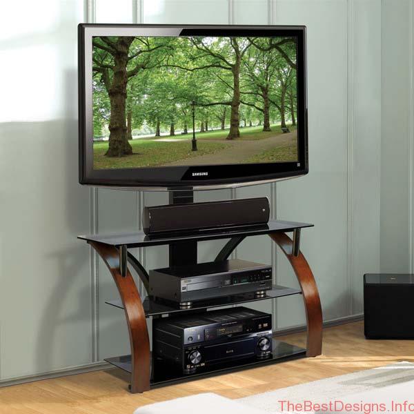 TV STand With Mount Triple Play Glass Audio