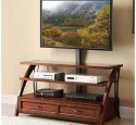 Wooden TV Stand With Mount