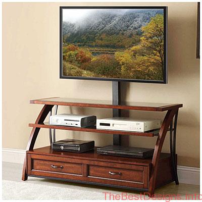 Wooden TV Stand With Mount