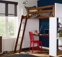 Loft Bed With Desk Bookshelf