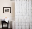 Luxury White Shower Curtain