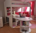High Loft Bed With Desk