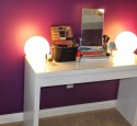 Makeup Vanity Table With Lighted Mirror