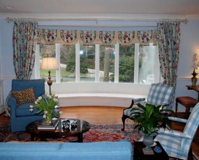 Bow Window Treatments Privacy