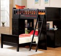 Loft Bed With Desk Black