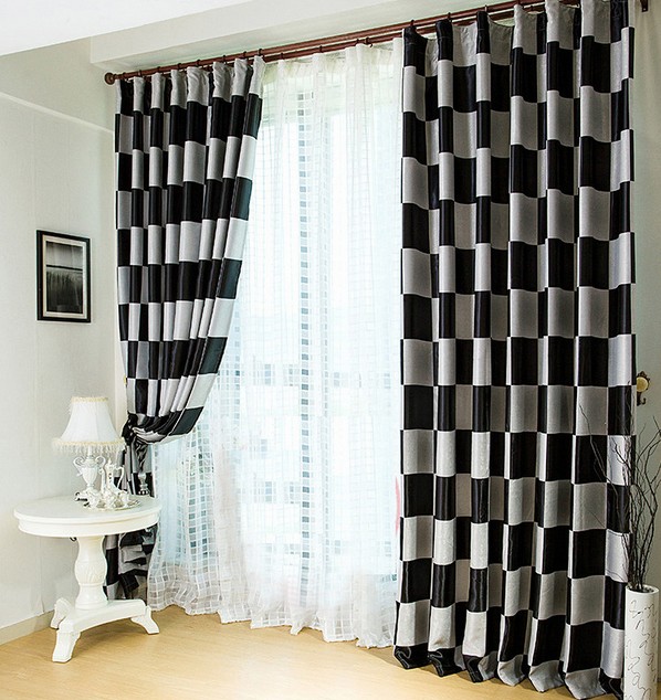 Black And White Window Treatments