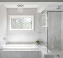 Glass Shower Tub Combo